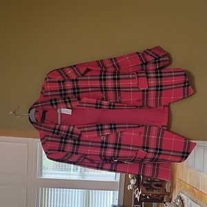 MEW YORK &COMPANIES MULTIPLE-COLOR LONG SLEEVE BUTTONS DOWN WOMEN'S JACKET